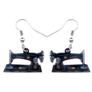 Sewing Machine Acrylic Earrings